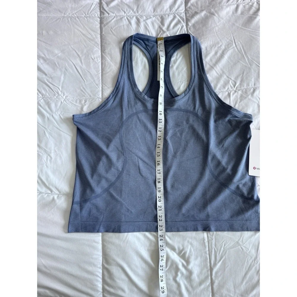 New Lululemon Swiftly Tech Racerback Tank 2.0 Race Sz 14 LW1EKLS SXWD/STRH NWT